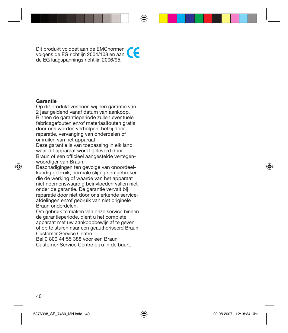 Braun 7480 Silk-épil Xpressive User Manual | Page 40 / 102