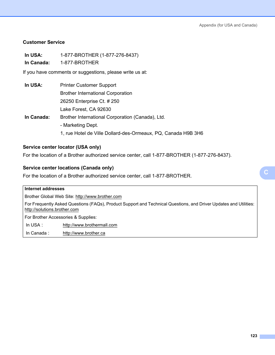 Brother HL-2170W User Manual | Page 131 / 138