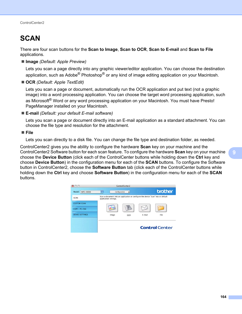 Scan | Brother MFC-9120CN User Manual | Page 172 / 215