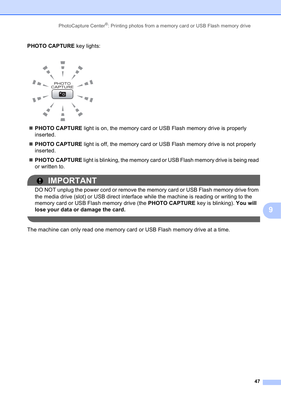 Important | Brother MFC-J630W User Manual | Page 61 / 129