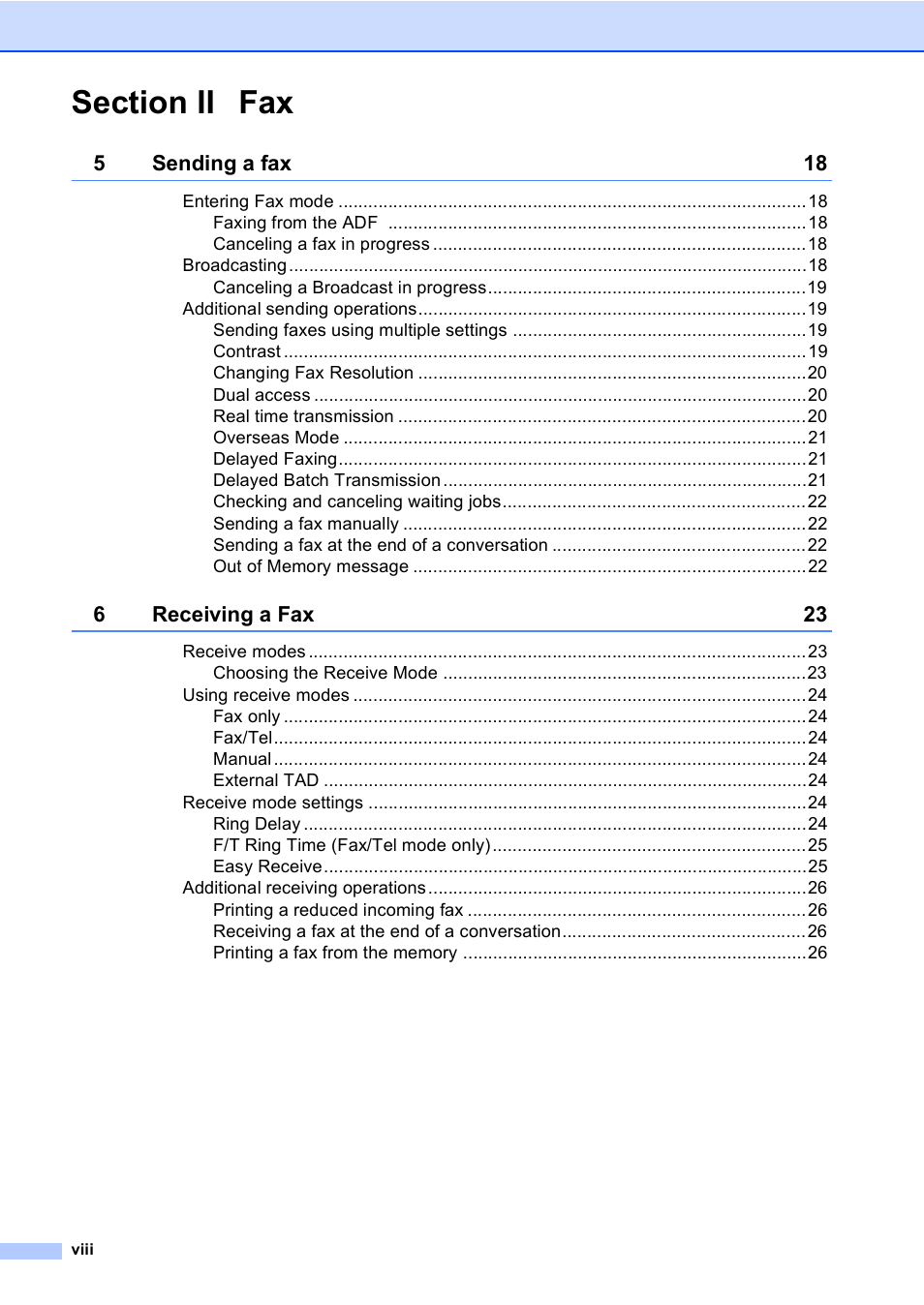 Brother Fax 1360 User Manual | Page 10 / 118