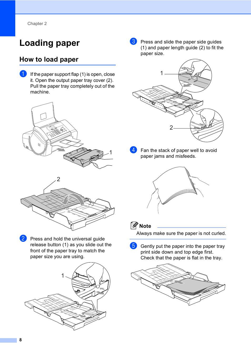 Loading paper, How to load paper | Brother Fax 1360 User Manual | Page 22 / 118