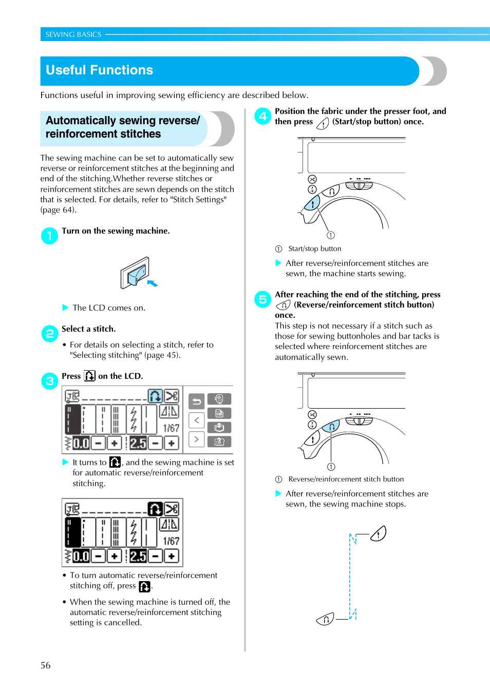 Useful functions | Brother SE-270D User Manual | Page 62 / 166