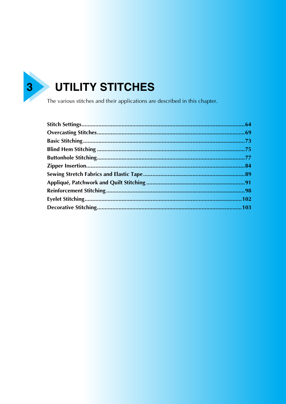 3utility stitches | Brother SE-270D User Manual | Page 69 / 166
