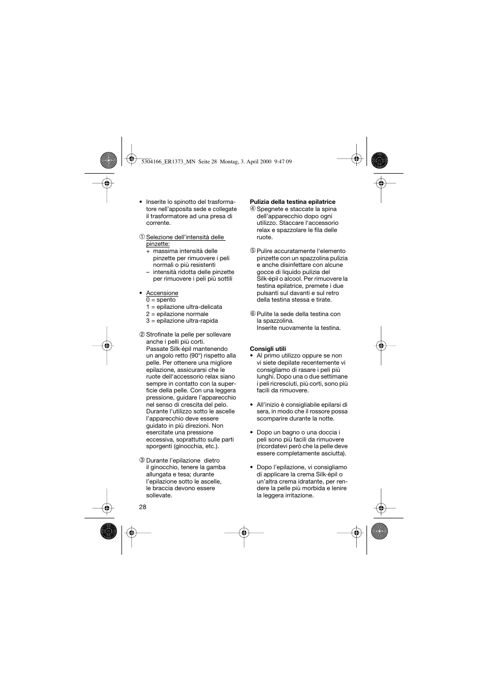 Braun ER1373 Silk-épil SuperSoft Plus User Manual | Page 28 / 59