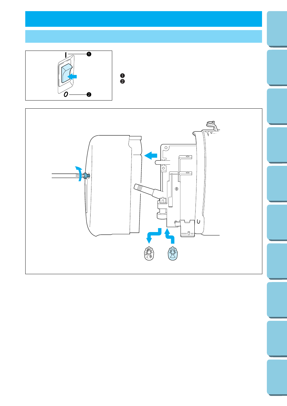 Mantenimiento, Cambio de la bombilla, Para cambiar la bombilla | Brother PE-170D User Manual | Page 132 / 147