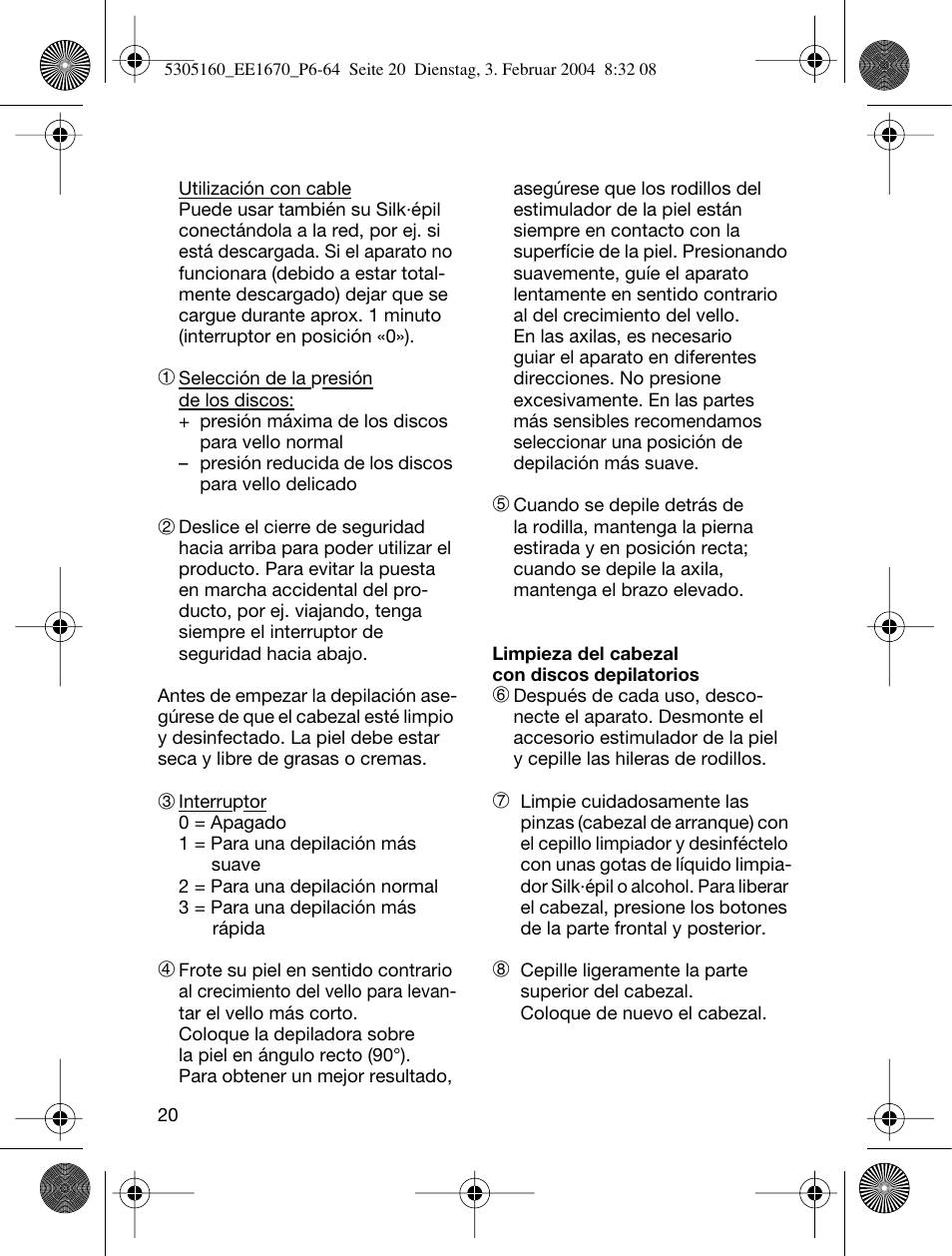 Braun EE1660 Silk-épil SuperSoft Plus User Manual | Page 19 / 59