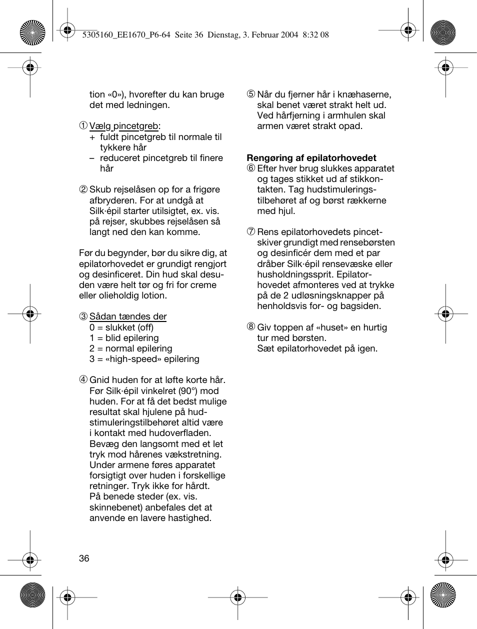 Braun EE1660 Silk-épil SuperSoft Plus User Manual | Page 35 / 59
