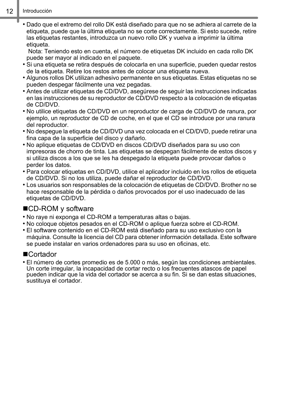 Brother QL-500 User Manual | Page 42 / 62