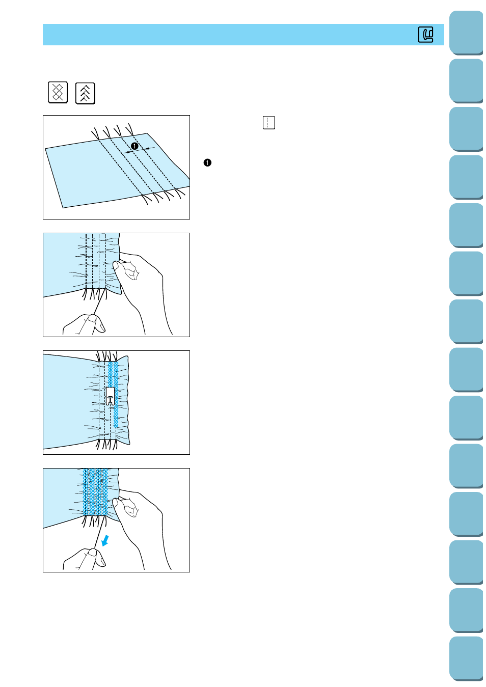 Smocking stitch | Brother PC-8500 8500D User Manual | Page 83 / 196