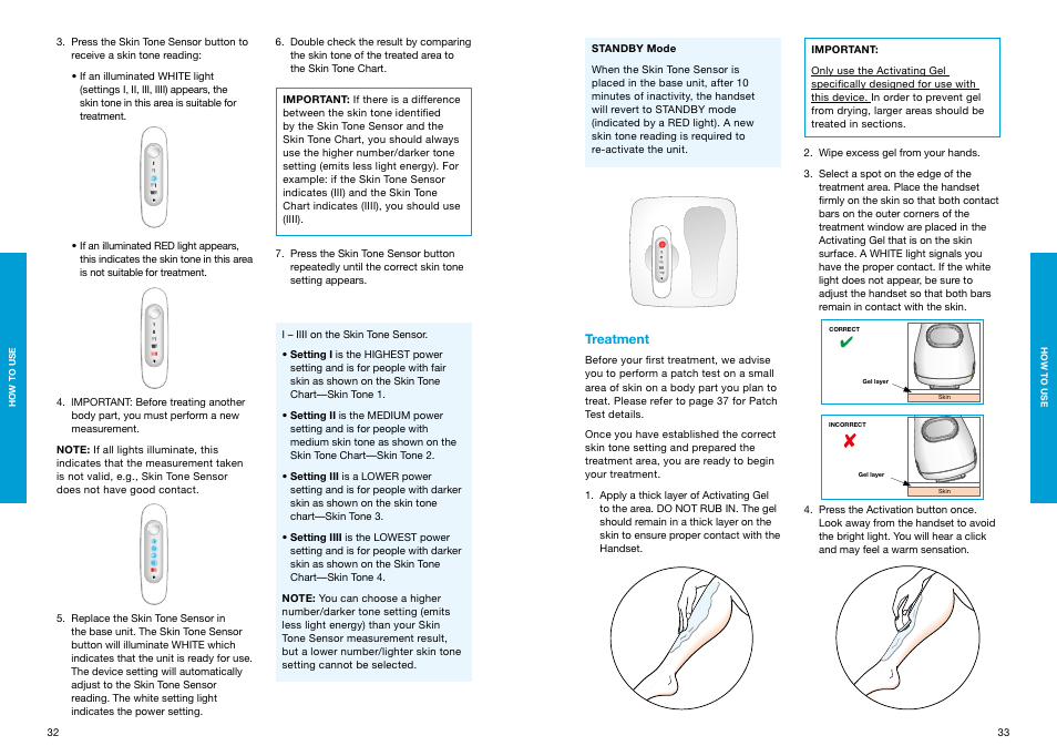 Treatment | Braun Gillette Venus Naked Skin User Manual | Page 18 / 53