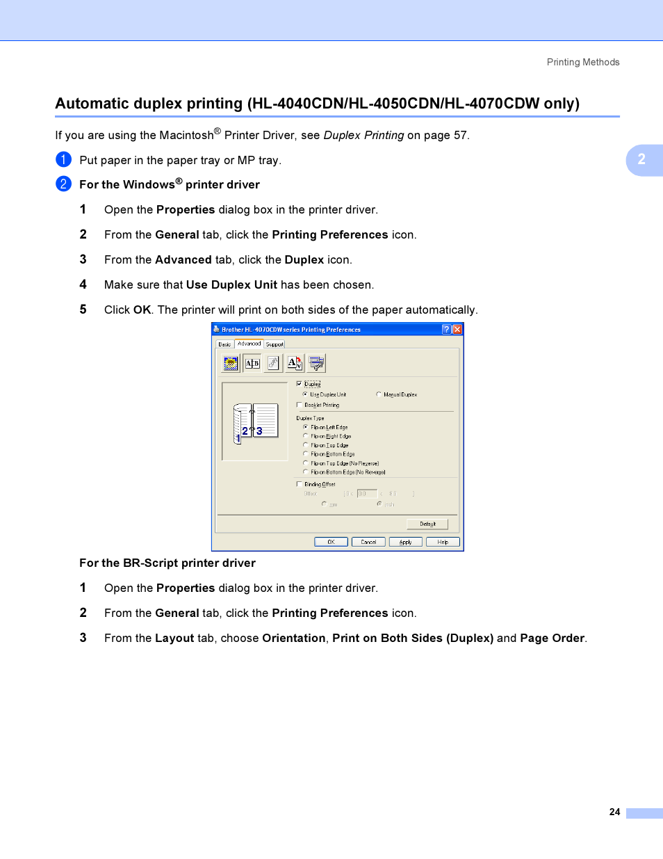 Brother HL-4040CDN User Manual | Page 33 / 211