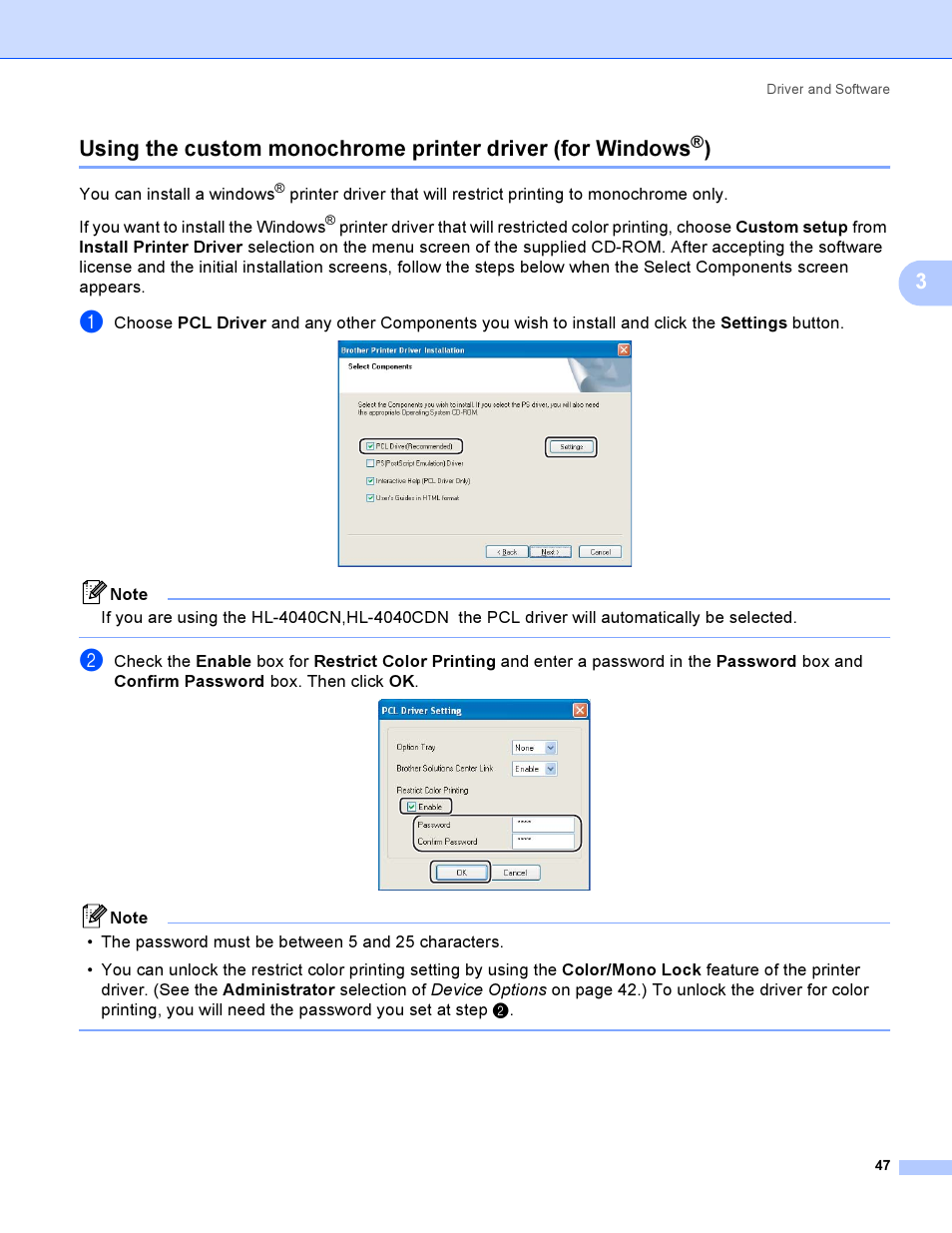 Brother HL-4040CDN User Manual | Page 56 / 211
