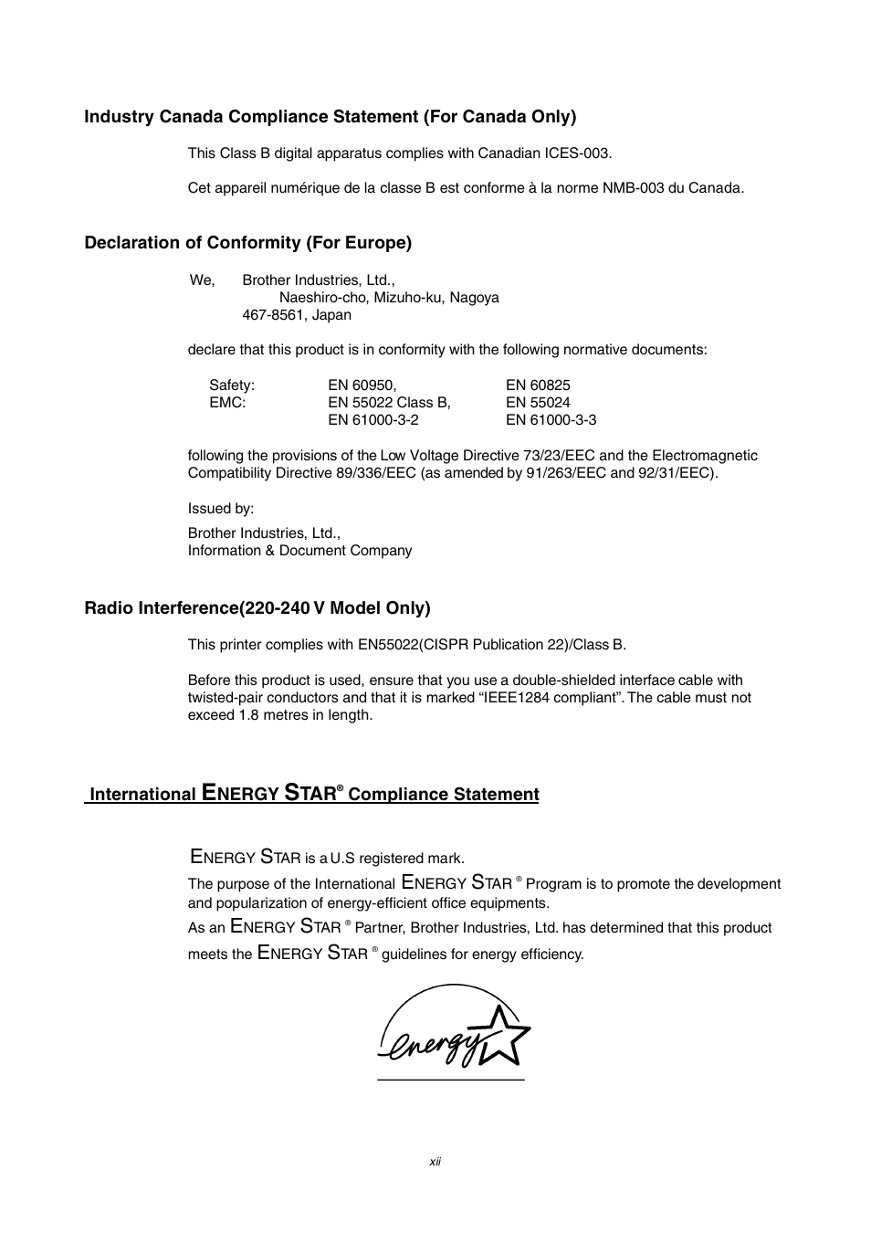 Brother HL-2460 User Manual | Page 13 / 245
