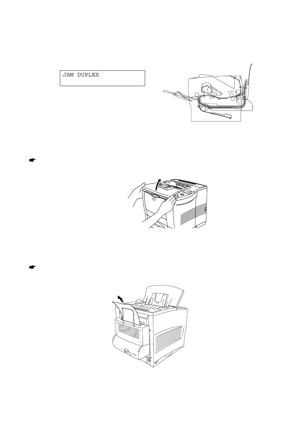 Jam duplex (in the duplex unit), Paper jam in the duplex unit | Brother HL-2460 User Manual | Page 185 / 245