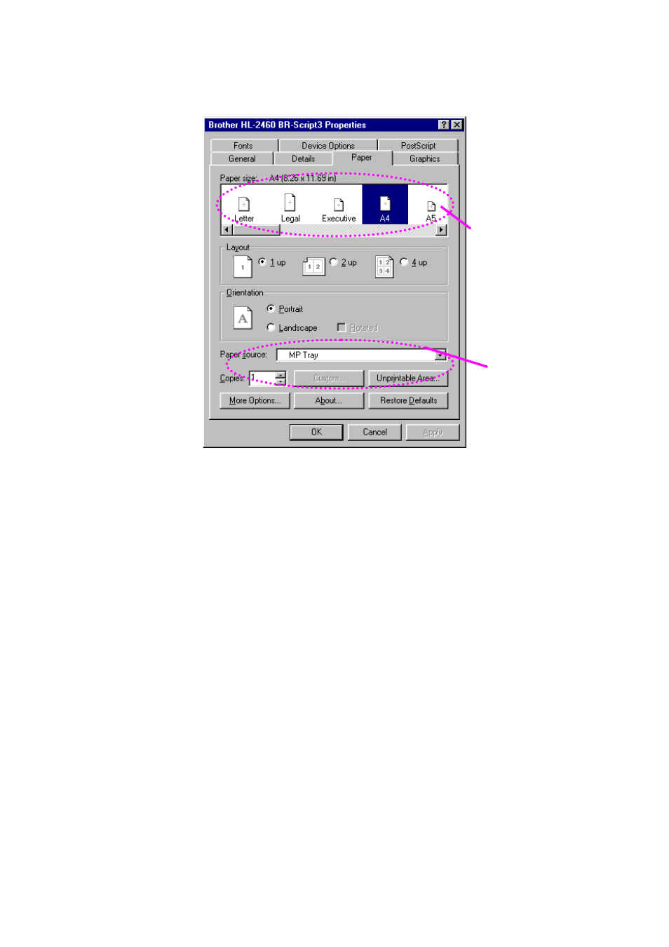 Ps driver | Brother HL-2460 User Manual | Page 46 / 245