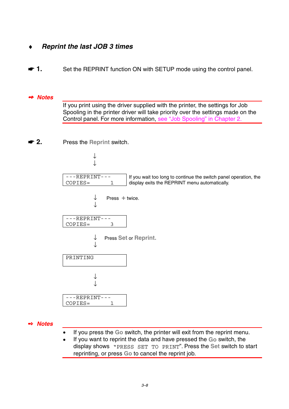 Reprint the last job 3 times | Brother HL-2460 User Manual | Page 93 / 245