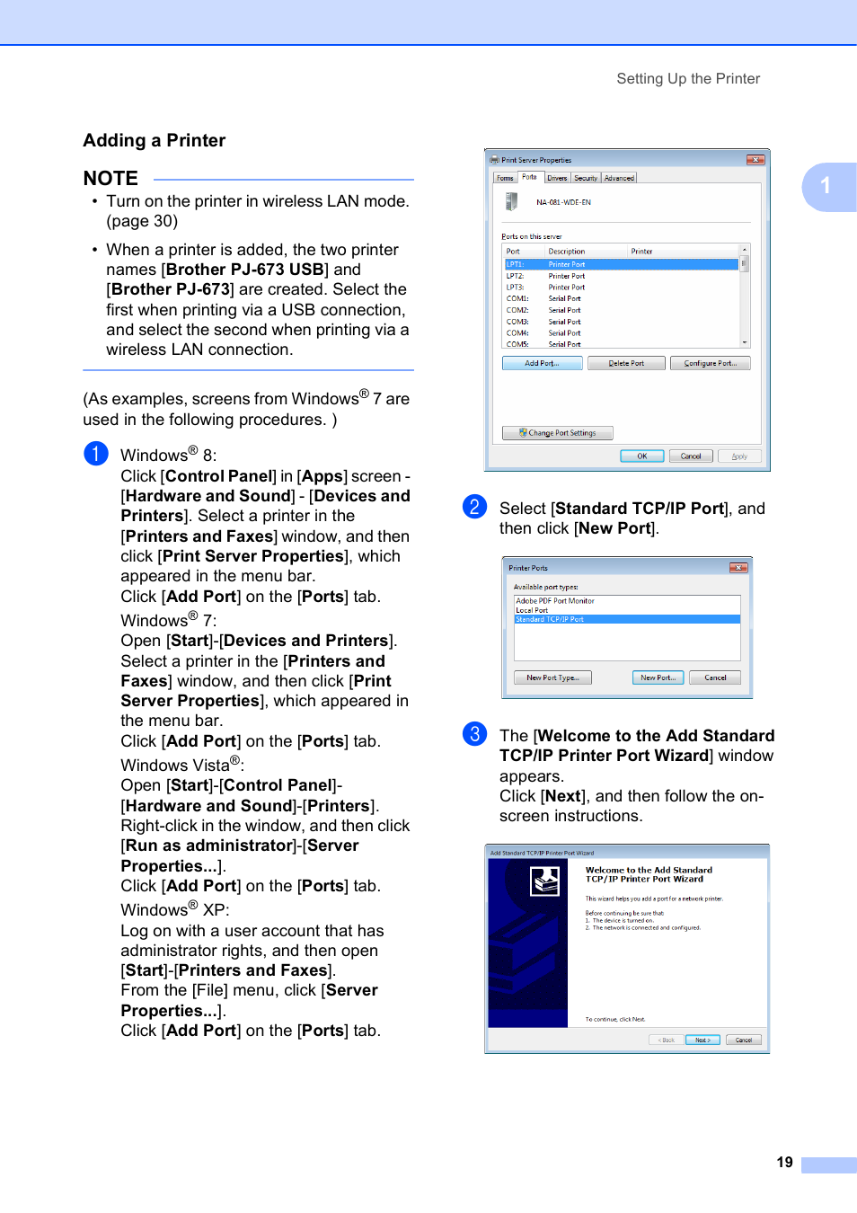 Adding a printer | Brother PocketJet PJ-673 w WLAN User Manual | Page 23 / 75