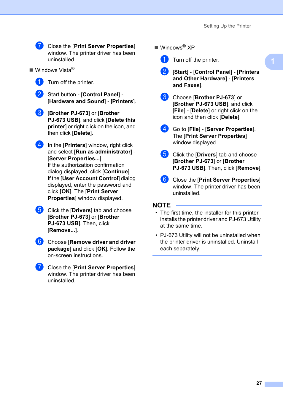 Brother PocketJet PJ-673 w WLAN User Manual | Page 31 / 75
