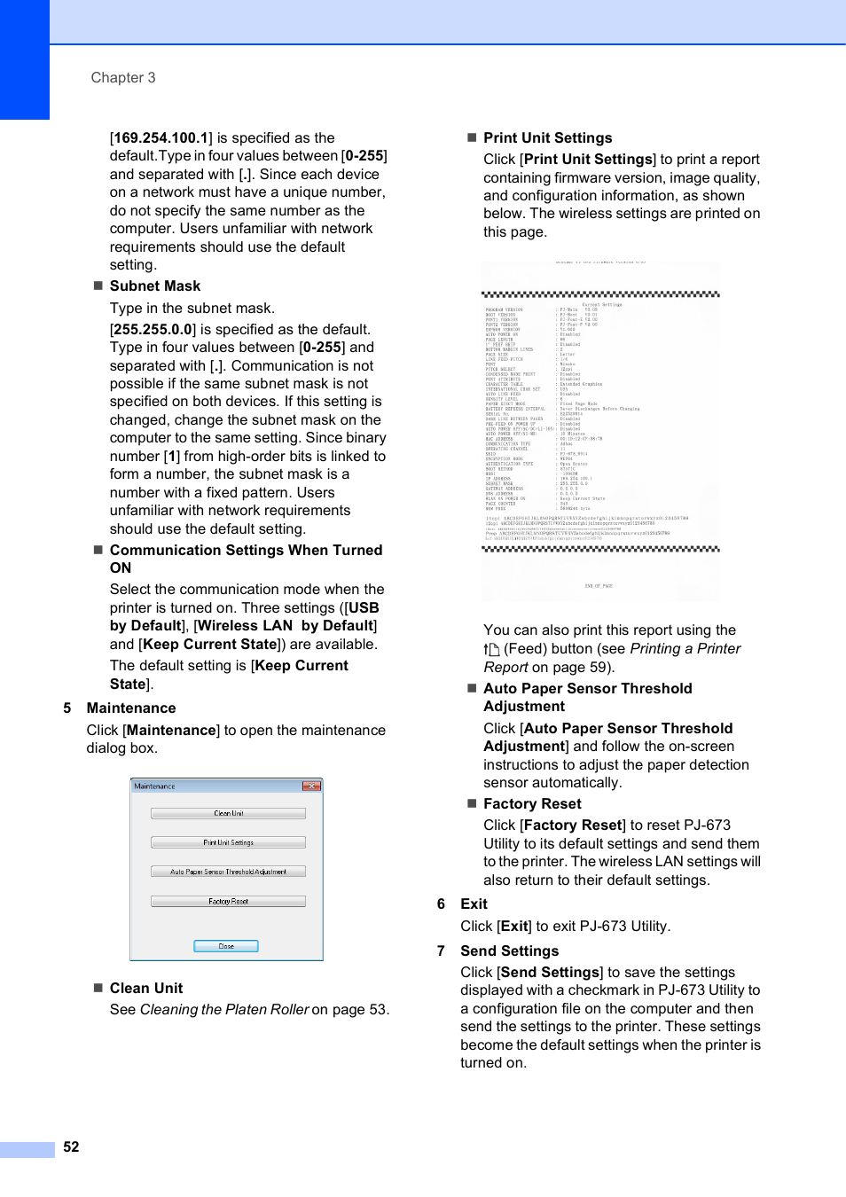 Brother PocketJet PJ-673 w WLAN User Manual | Page 56 / 75