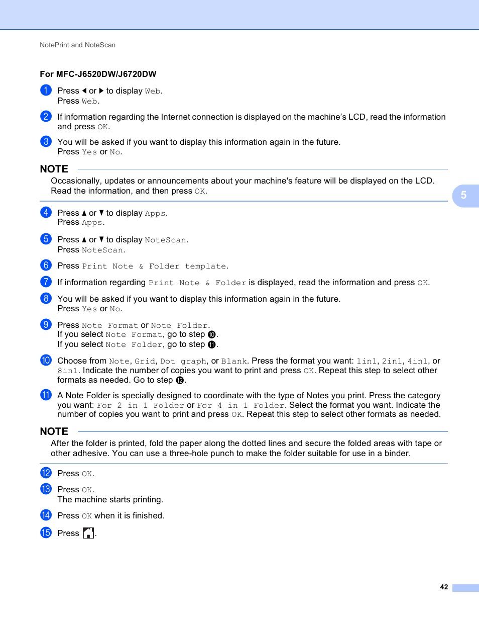 Brother MFC-J6520DW User Manual | Page 46 / 56