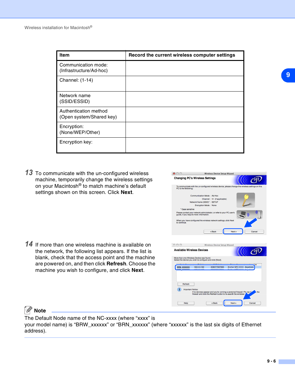 Brother MFC-820CW User Manual | Page 116 / 164