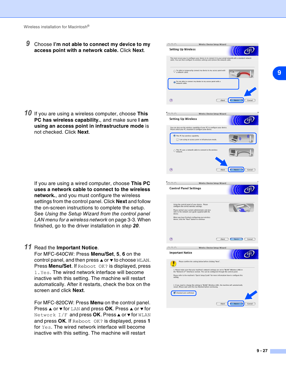 Brother MFC-820CW User Manual | Page 137 / 164