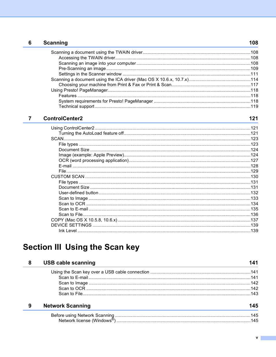 Brother DCP-J140W User Manual | Page 6 / 166