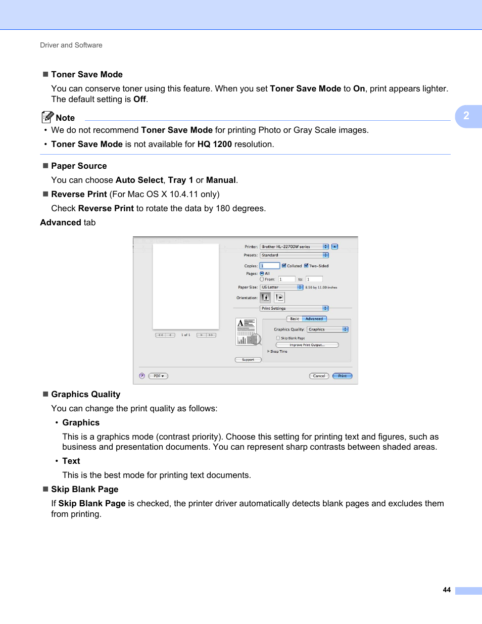 Brother HL 2270DW User Manual | Page 48 / 150