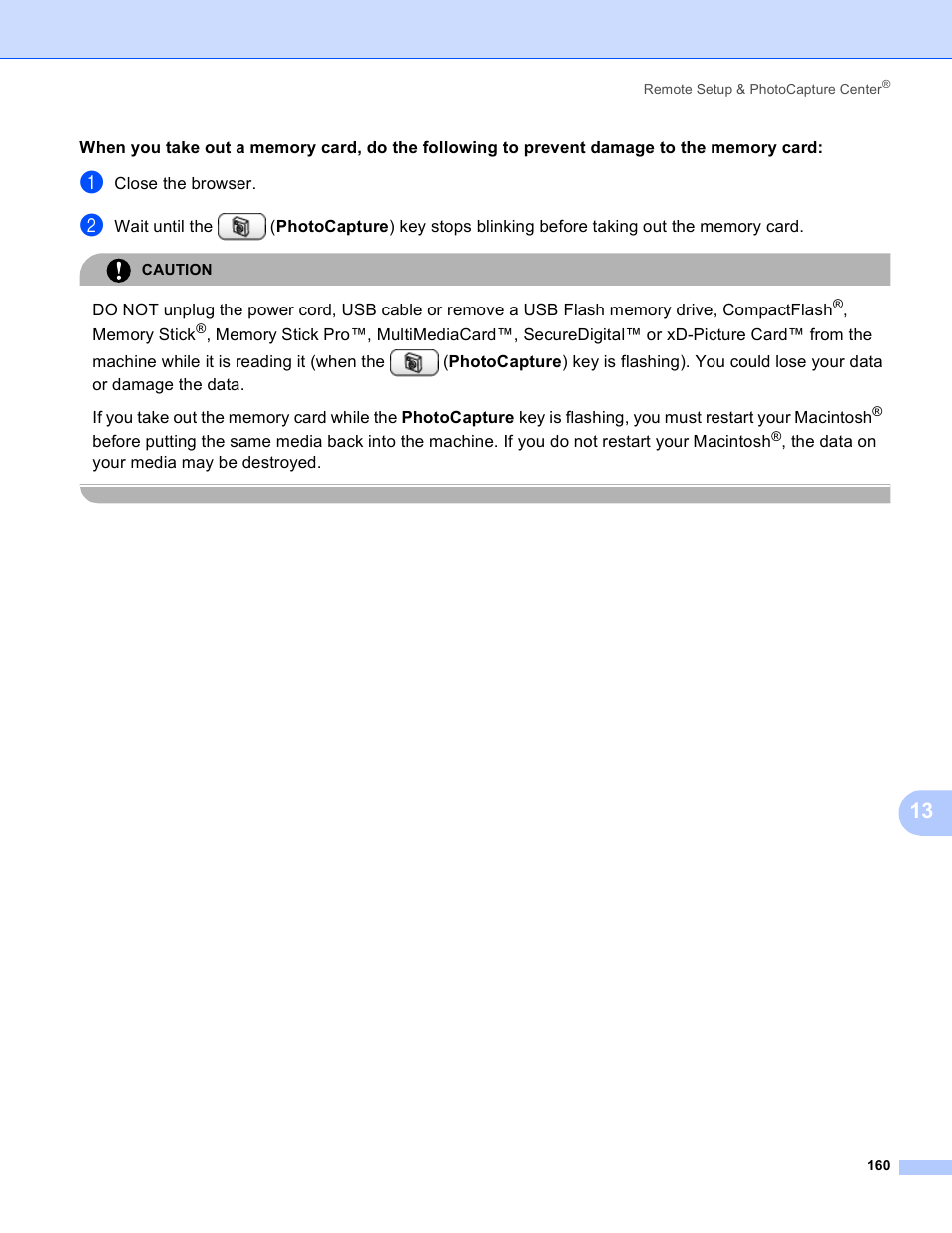 Brother MFC-230C User Manual | Page 166 / 168