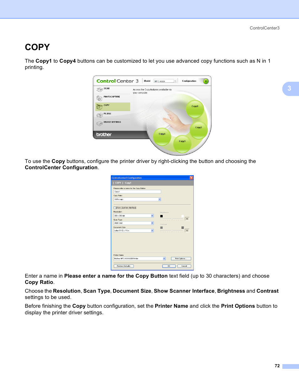 Copy | Brother MFC-230C User Manual | Page 78 / 168