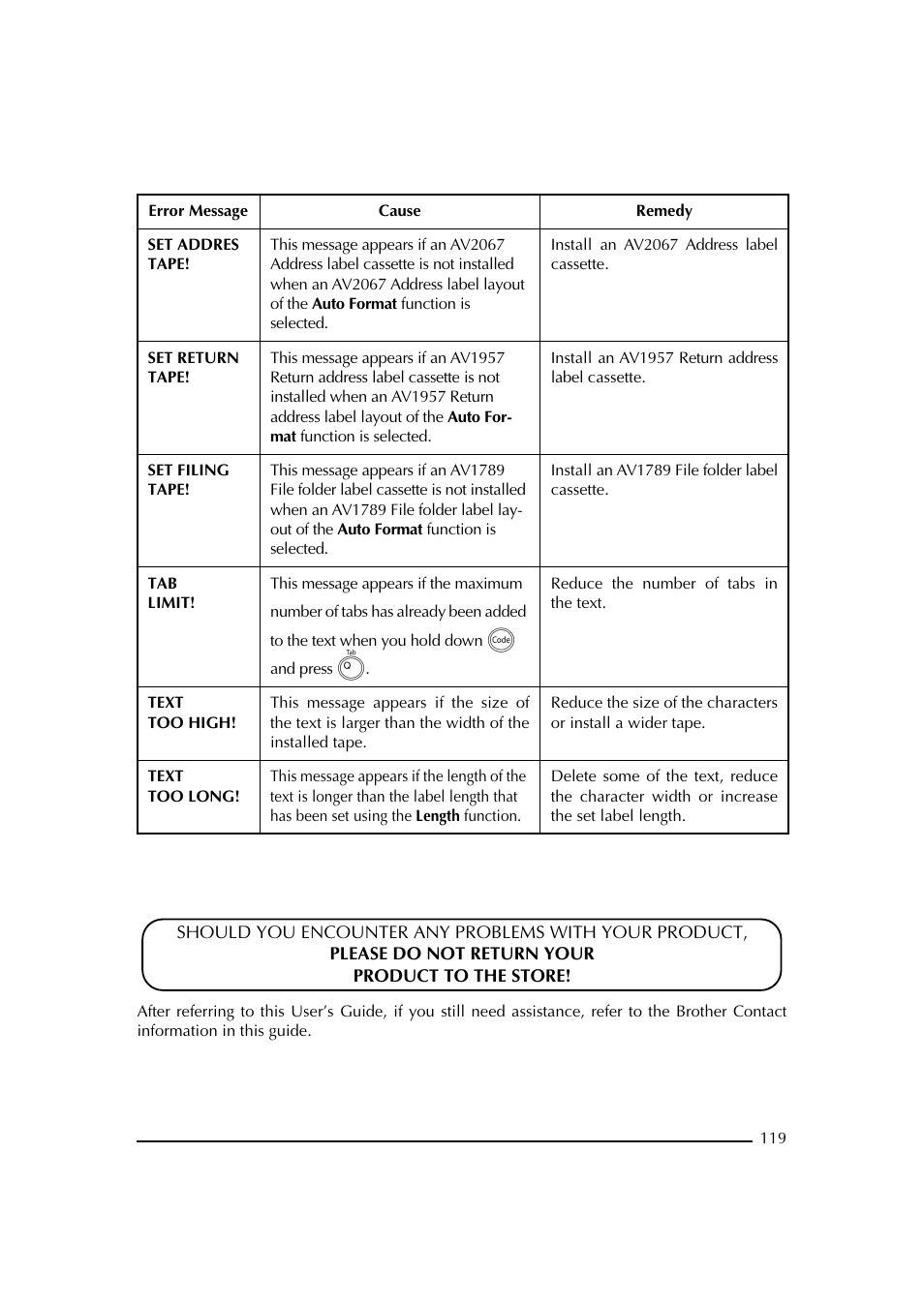 Brother PT-2600 User Manual | Page 126 / 250