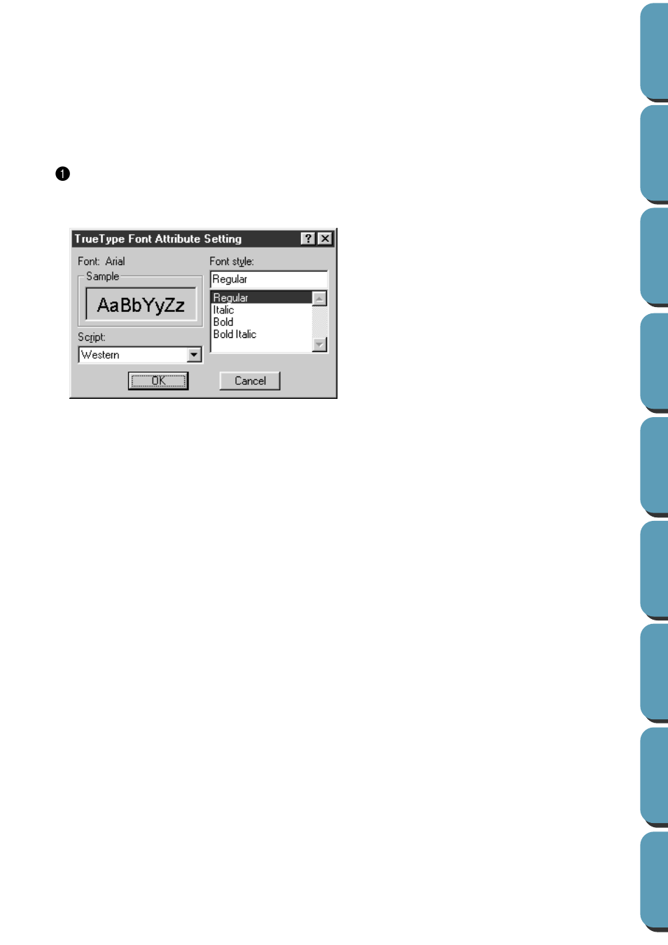 Truetype font attribute setting | Brother PE-DESIGN Ver.432 User Manual | Page 167 / 224