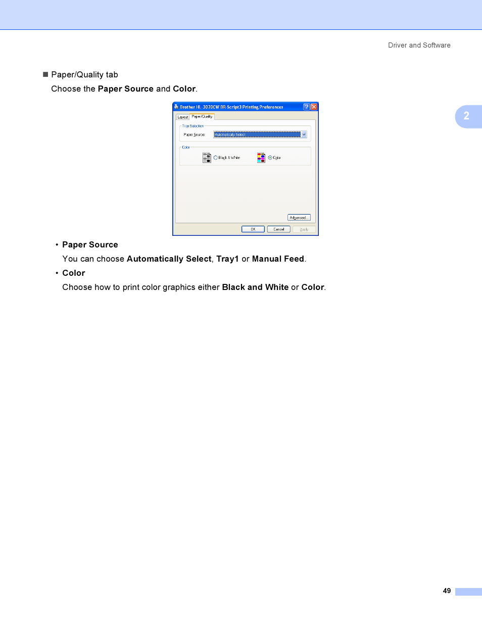 Brother HL 3070CW User Manual | Page 59 / 200