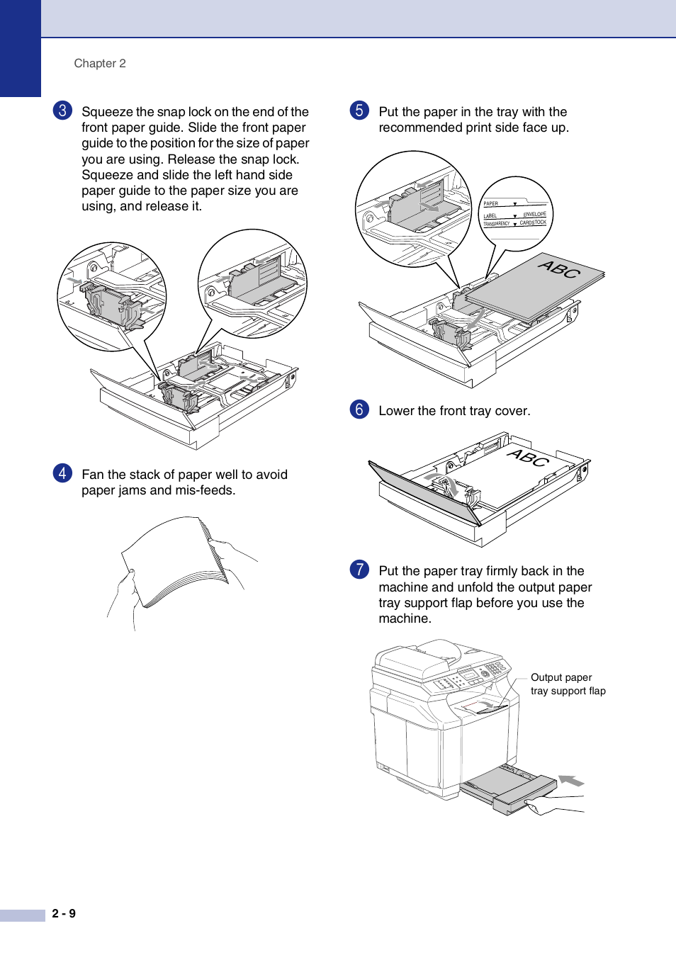 Ab c | Brother MFC-9420CN User Manual | Page 33 / 195