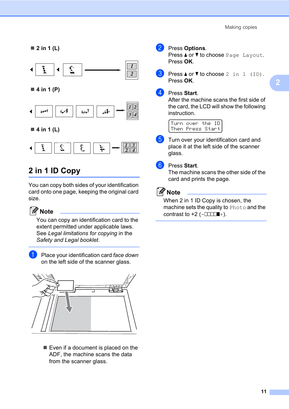 2 in 1 id copy | Brother HL-2280DW User Manual | Page 15 / 33