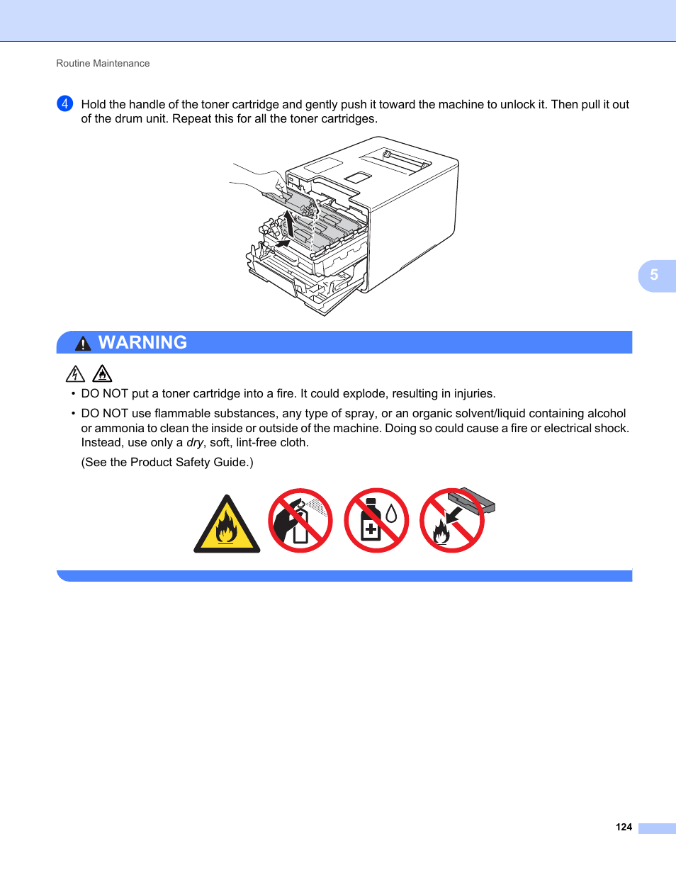 Warning | Brother HL-L8350CDWT User Manual | Page 131 / 223