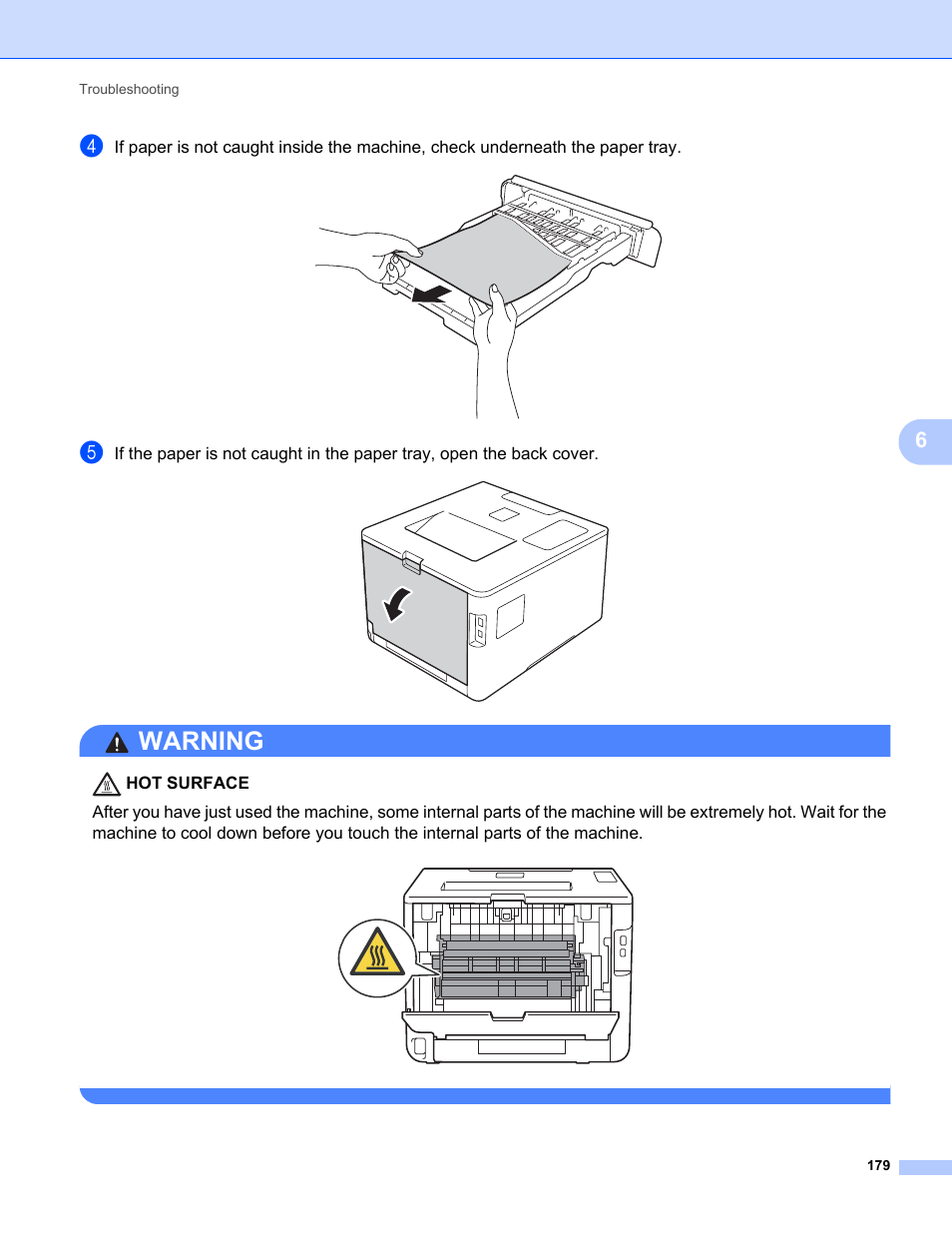 Warning | Brother HL-L8350CDWT User Manual | Page 186 / 223