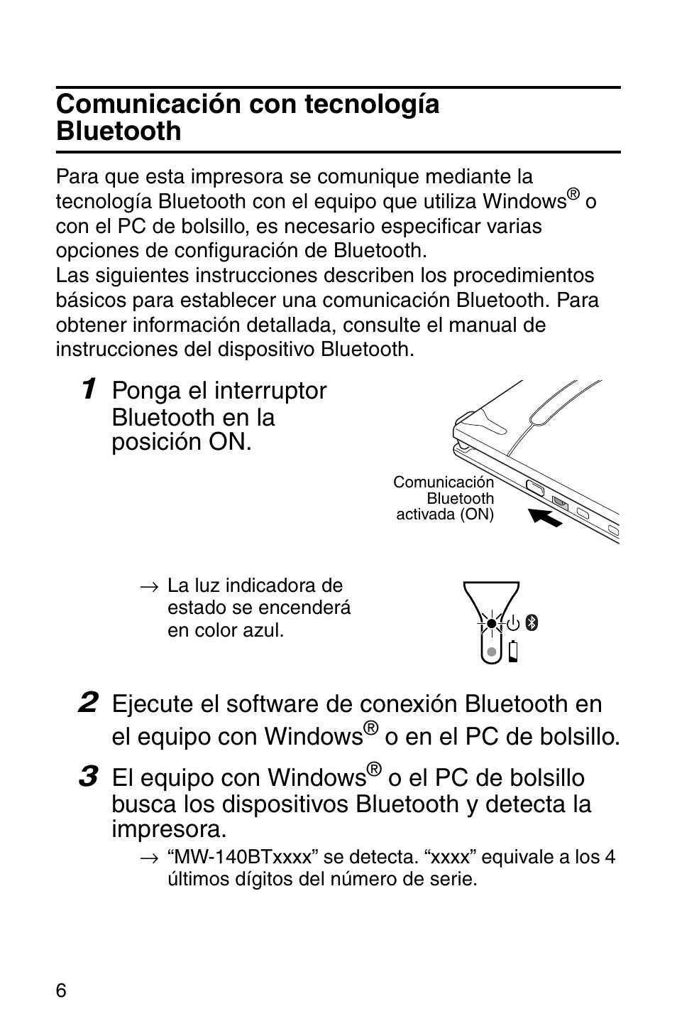 Comunicación con tecnología bluetooth | Brother MW-140BT User Manual | Page 54 / 93