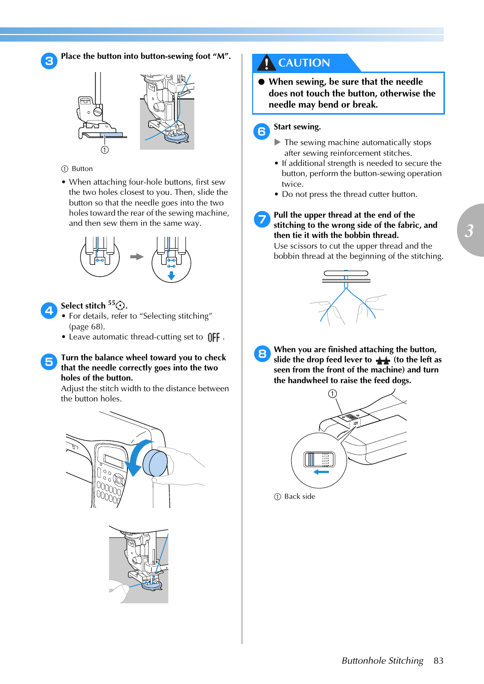 Caution | Brother SB3129 User Manual | Page 89 / 156