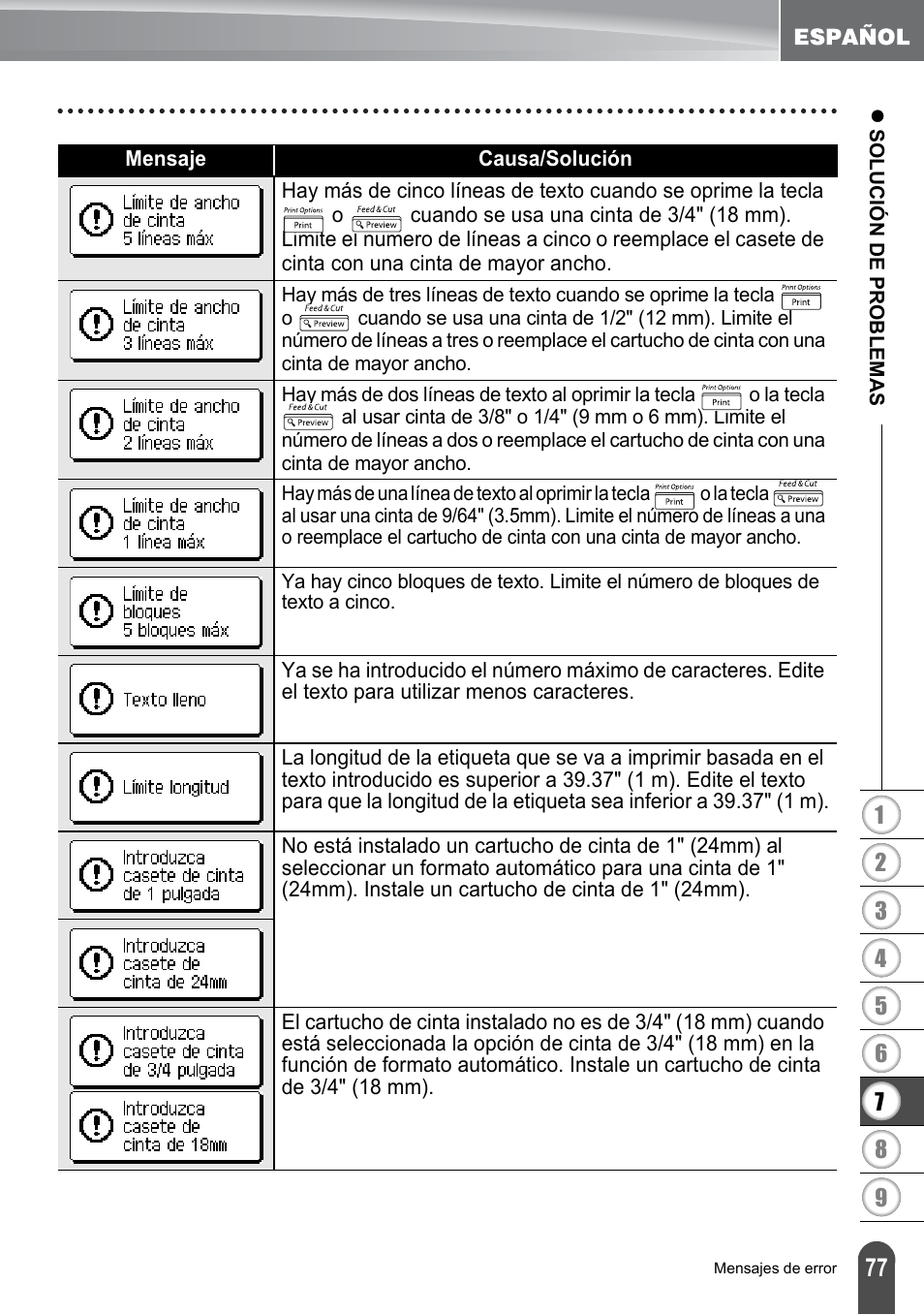 Brother PT-2700 User Manual | Page 173 / 180