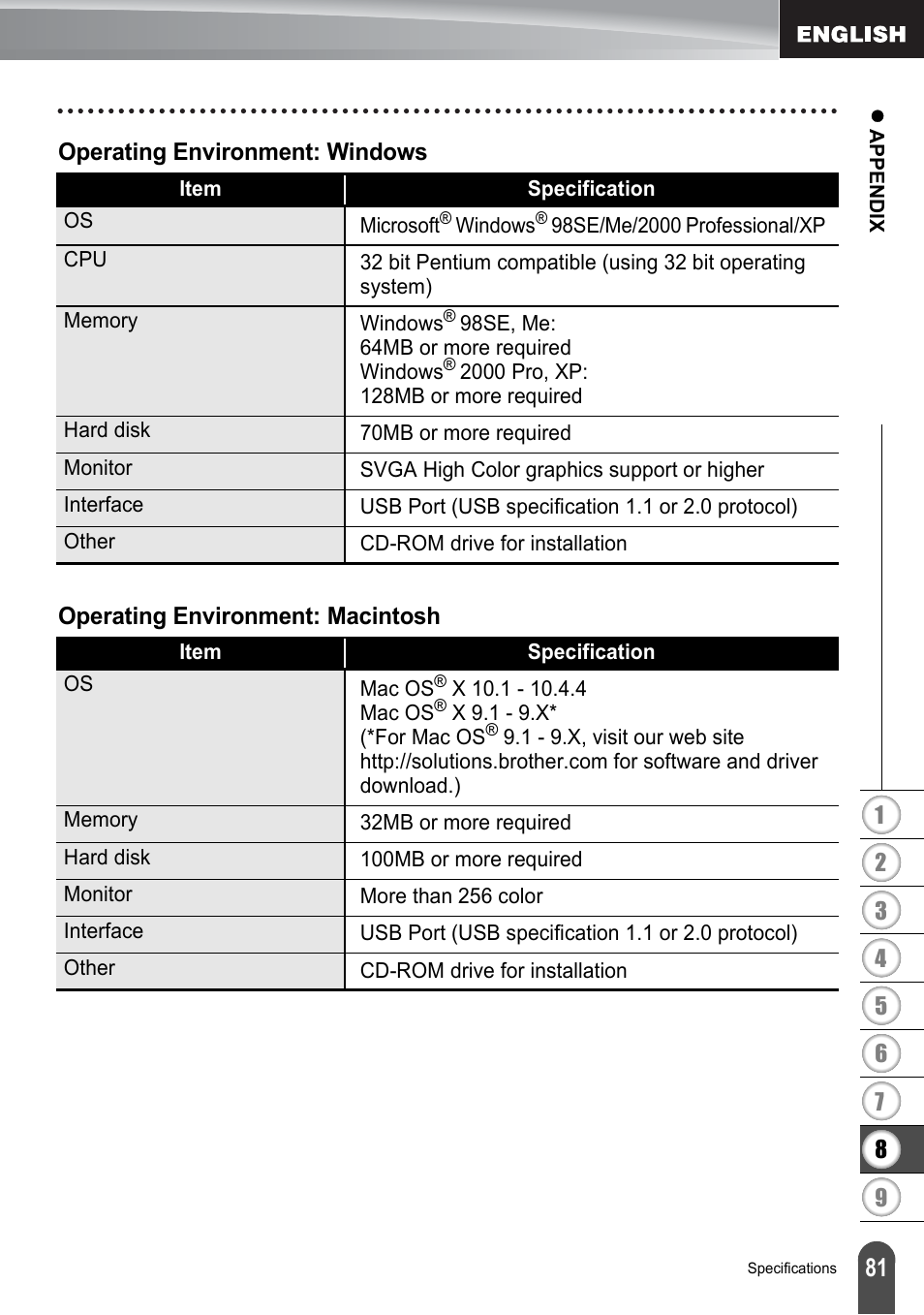 Brother PT-2700 User Manual | Page 87 / 180