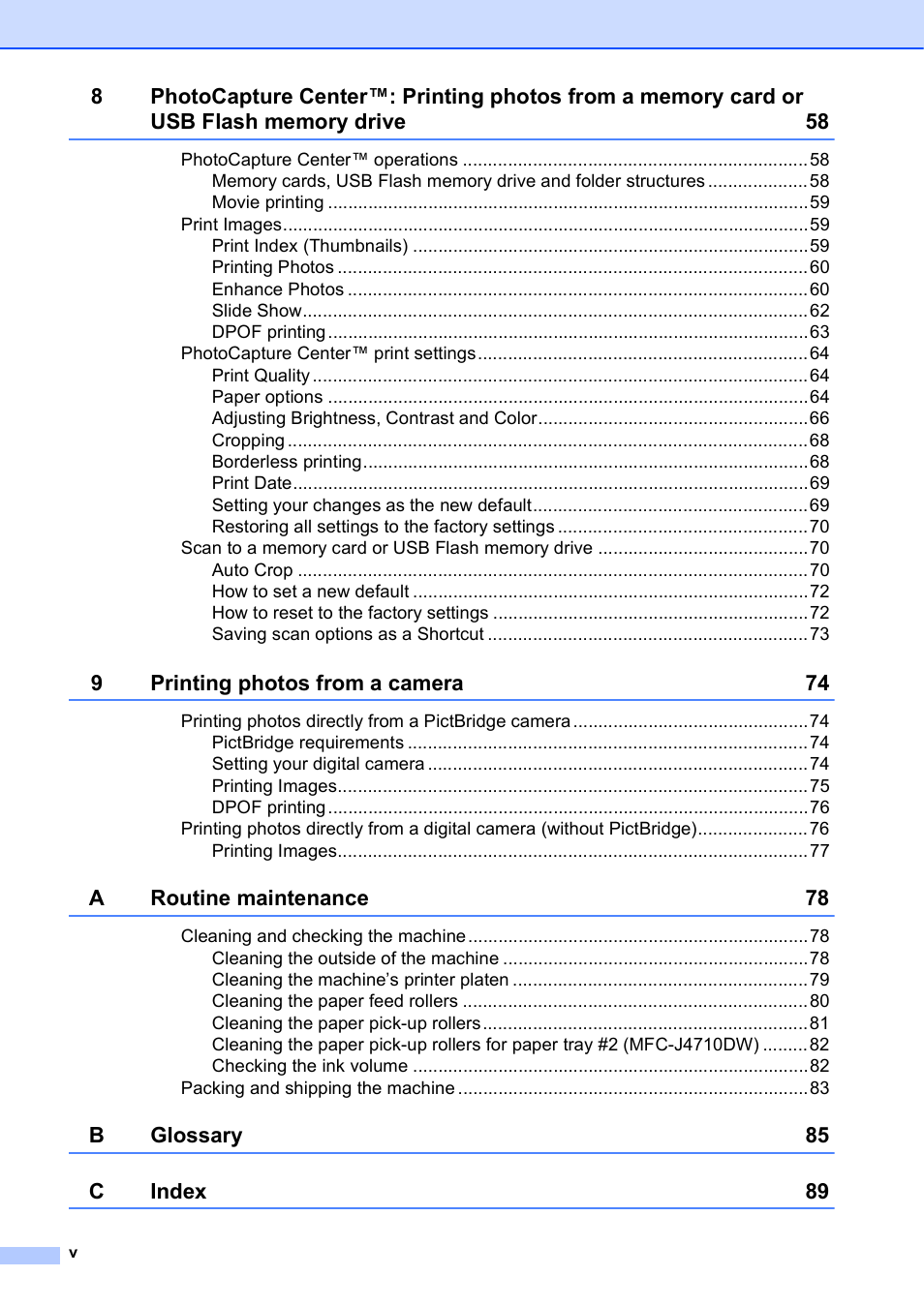 Brother MFC-J4510DW User Manual | Page 6 / 99