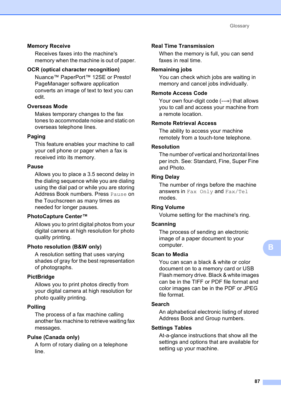 Brother MFC-J4510DW User Manual | Page 93 / 99