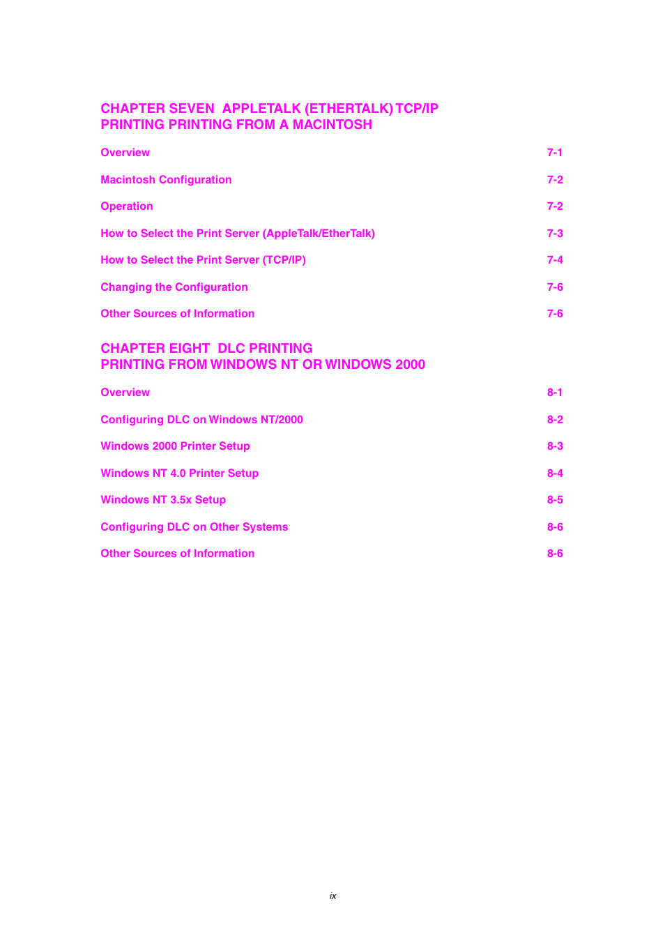 Brother HL-1870N User Manual | Page 10 / 149