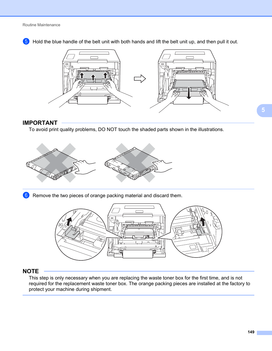 Important | Brother HL-L9200CDWT User Manual | Page 156 / 228
