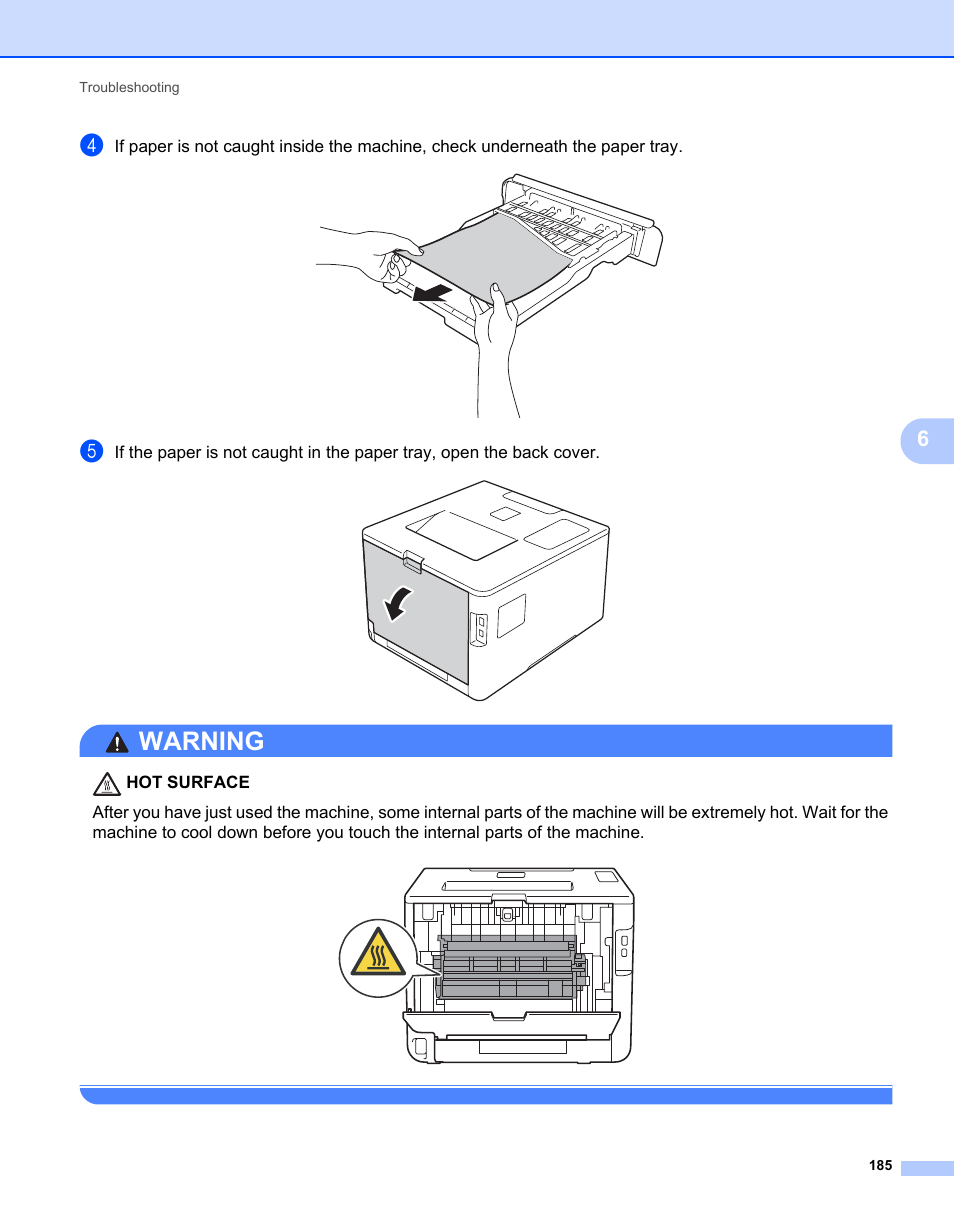 Warning | Brother HL-L9200CDWT User Manual | Page 192 / 228