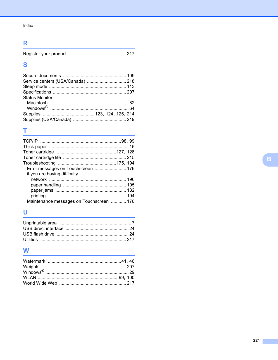 Brother HL-L9200CDWT User Manual | Page 228 / 228