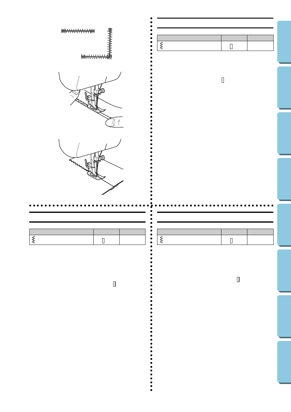 Elastic stitching, Puntada elástica, Point élastique | Ab c | Brother XL-5130 5232 5340 User Manual | Page 45 / 77