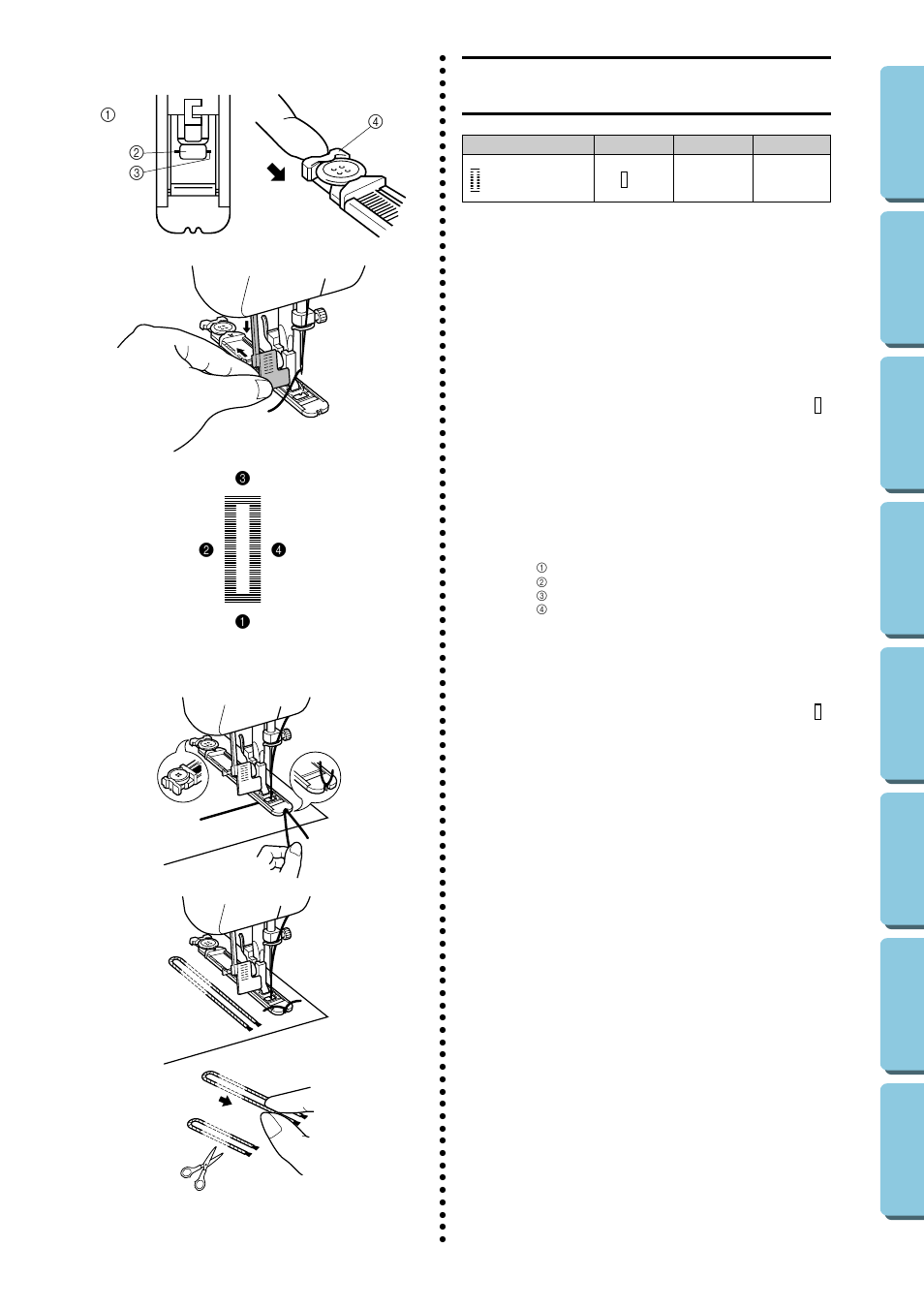 Buttonhole and button sewing, Making a buttonhole (1 step automatic buttonhole), Butt | Onhole and, On sewing, Bc d e | Brother XL-5130 5232 5340 User Manual | Page 50 / 77